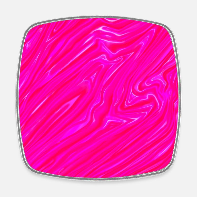 rose rosé - Magnet carré - blanc