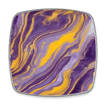 Colorful Marble Texture Wallpaper Background - Square fridge magnet - white - Front