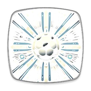 Argentinien Meister Fußball Abzeichen Design - Viereckiger Kühlschrankmagnet - Weiß - Vorne