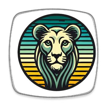 Cooler Than a Cat - Square fridge magnet - white - Front