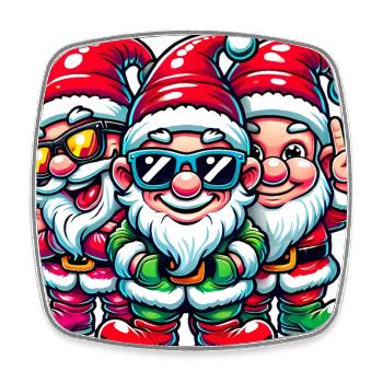 Ill Be Gnome pour la conception de Noël - Magnet carré - blanc - Devant