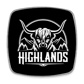 Highlands what else Highland graphics - Square fridge magnet - white - Front
