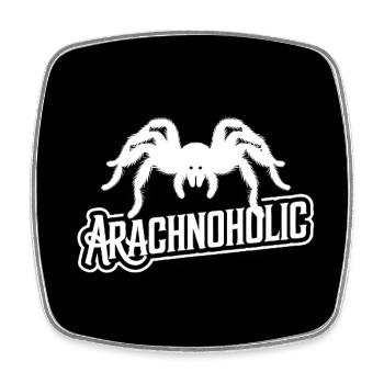 Arachnoholic Tarantula Large Tarantula - Square fridge magnet - white - Front