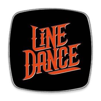 Line Dancing Country Dance - Line Dance Tanzen - Viereckiger Kühlschrankmagnet - Weiß - Vorne