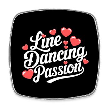 Line Dancing Country Dance - Line Dance Tanzen - Viereckiger Kühlschrankmagnet - Weiß - Vorne