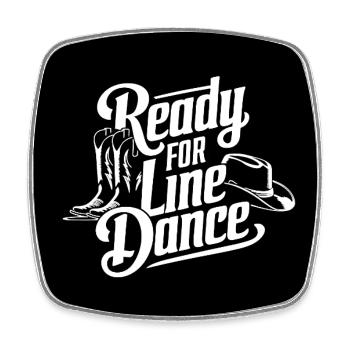 Line Dance mein Hobby - meine Passion - mein Ding - Viereckiger Kühlschrankmagnet - Weiß - Vorne