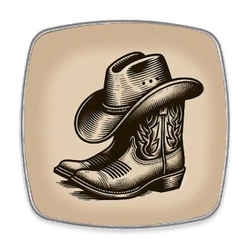 Line Dance mein Hobby - meine Passion - mein Ding - Viereckiger Kühlschrankmagnet - Weiß - Vorne
