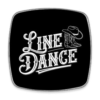 La danse en ligne est mon passe-temps - ma passion - mon truc. - Magnet carré - blanc - Devant