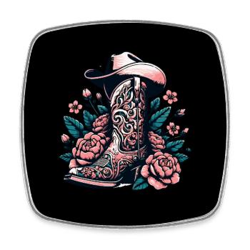 Line Dance mein Hobby - meine Passion - mein Ding - Viereckiger Kühlschrankmagnet - Weiß - Vorne