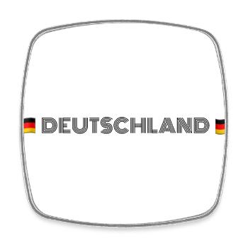 DEUTSCHLAND - Square fridge magnet - white - Front