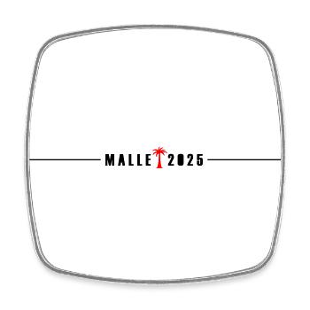 Malle 2025 Mallorca Palm Tree - Square fridge magnet - white - Front