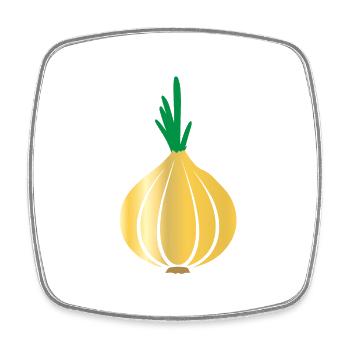onion - Square fridge magnet - white - Front