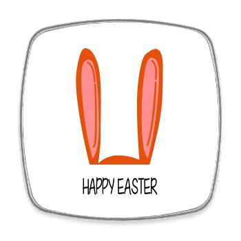 Happy Easter - Square fridge magnet - white - Front