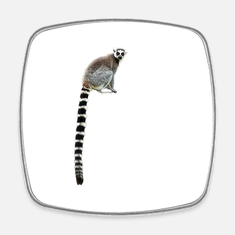 Africa Lemur Monkey Gift Children - Square fridge magnet - white