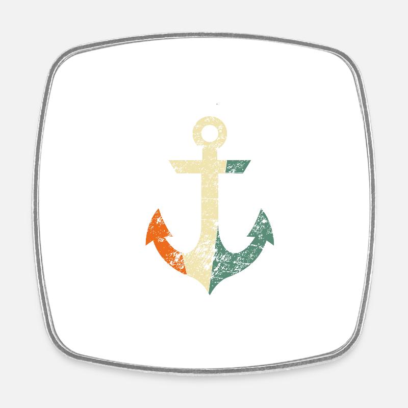 Anchor - Square fridge magnet - white
