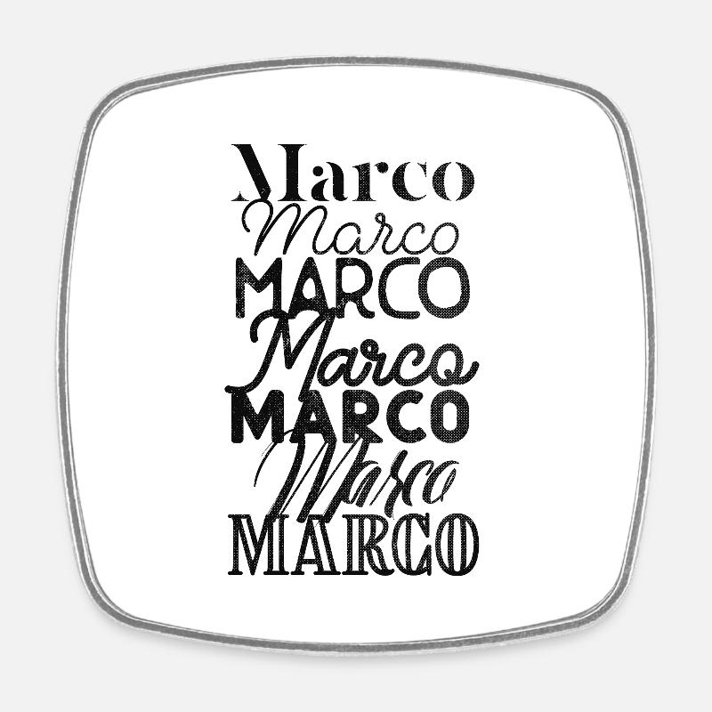 MARCO - Square fridge magnet - white