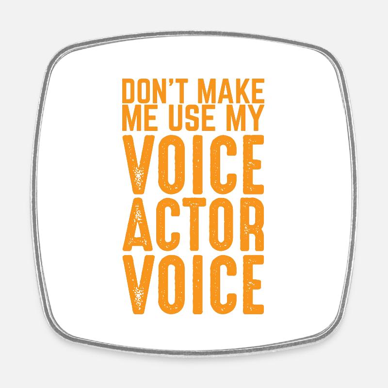 Theatre Actor - Square fridge magnet - white