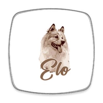mum, dogs,graffiti,dog,illu,eloschaboro - Square fridge magnet - white - Front