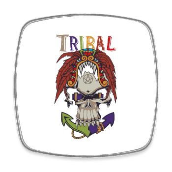 tribal - Viereckiger Kühlschrankmagnet - Weiß - Vorne