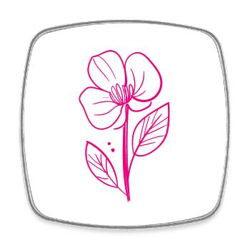 Florist Blume Pflanze Natur Gärtner - Viereckiger Kühlschrankmagnet - Weiß - Vorne