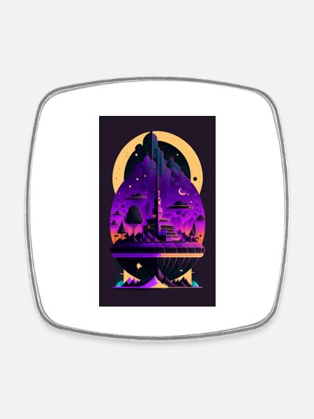 ORIGINAL ART - Magnet carré - blanc