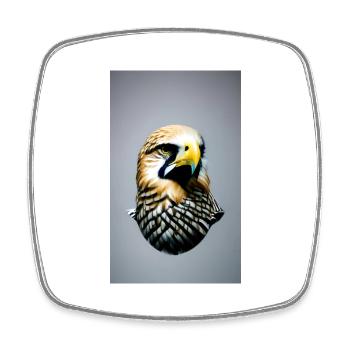 Aigle | Oiseaux | Liberté | Animaux - Magnet carré - blanc - Devant