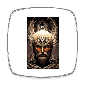 Mystisches Symbol | geheimnisvoll | Symbol - Viereckiger Kühlschrankmagnet - Weiß - Vorne