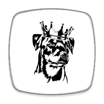 German Hunting Terrier Krone Dog Dogs Wilsigns - Square fridge magnet - white - Front