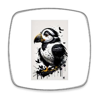 Mignon bébé pingouin - Magnet carré - blanc - Devant