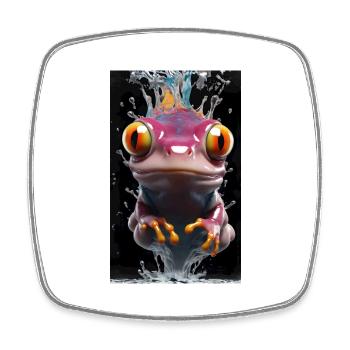 Salamander #1 - Square fridge magnet - white - Front