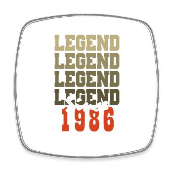 Cadeau 38e Anniversaire Vintage Né un mois de 1986 - Magnet carré - blanc - Devant