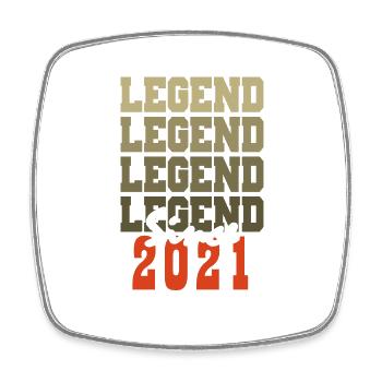 Cadeau 3e Anniversaire Vintage Né un mois de 2021 - Magnet carré - blanc - Devant