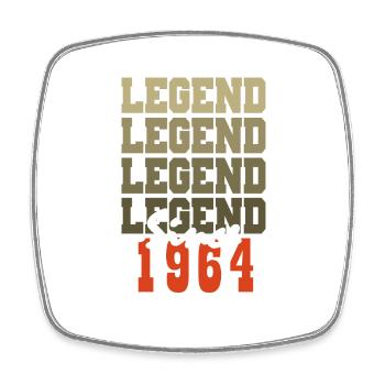 Cadeau 60e Anniversaire Vintage Né un mois de 1964 - Magnet carré - blanc - Devant