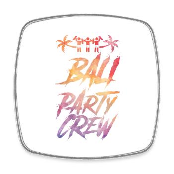 Bali Party Crew Colorful - Square fridge magnet - white - Front