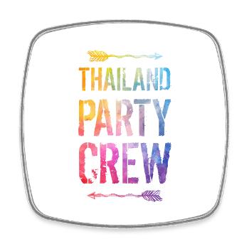 Thailand Party Crew Saying - Square fridge magnet - white - Front