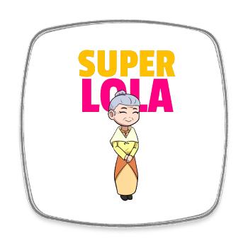 Philippines Filipina Grandma Lola I Gift - Square fridge magnet - white - Front