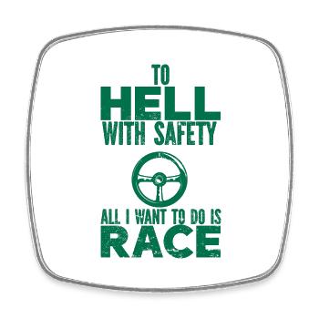 Car Vintage Racing Car Lovers Car Veterans - Square fridge magnet - white - Front