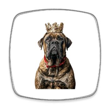 Englischer Mastiff - Viereckiger Kühlschrankmagnet - Weiß - Vorne