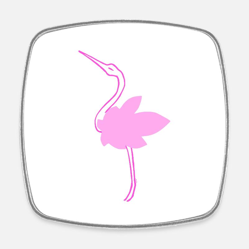 Stork - Square fridge magnet - white
