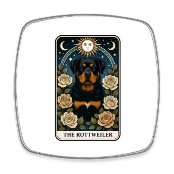 Rottweiler - Viereckiger Kühlschrankmagnet - Weiß - Vorne