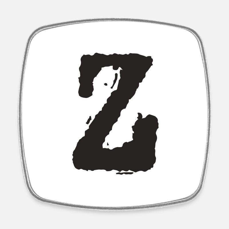 Z - Square fridge magnet - white