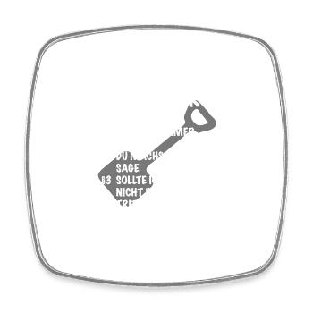 Ausbilder Spruch Geschenk Bauarbeiter Straßenbau - Viereckiger Kühlschrankmagnet - Weiß - Vorne