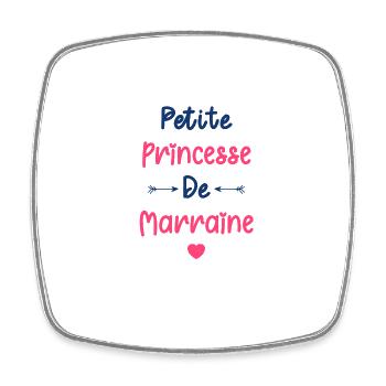 Petite princesse de marraine - Magnet carré - blanc - Devant