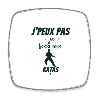 KARATE - Square fridge magnet - white - Front