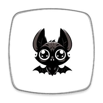 Bat - Square fridge magnet - white - Front