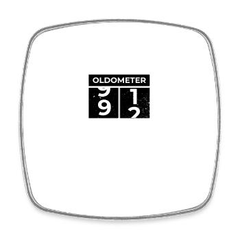 Oldometer 92. Geburtstag Lustiger Slogan zum 92. Geburtstag - Viereckiger Kühlschrankmagnet - Weiß - Vorne