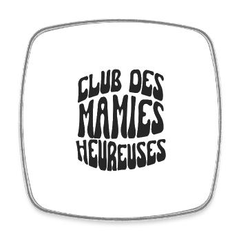 club des mamies heureuses - Magnet carré - blanc - Devant