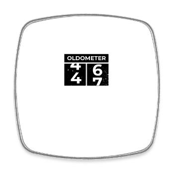 Oldometer 47. Geburtstag Lustiger Slogan zum 47. Geburtstag - Viereckiger Kühlschrankmagnet - Weiß - Vorne