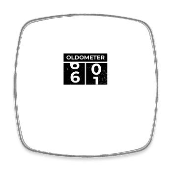 Oldometer 61. Geburtstag Lustiger Slogan zum 61. Geburtstag - Viereckiger Kühlschrankmagnet - Weiß - Vorne