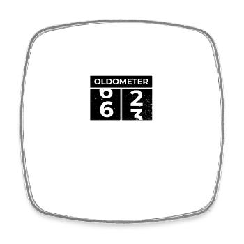 Oldometer 63. Geburtstag Lustiger Slogan zum 63. Geburtstag - Viereckiger Kühlschrankmagnet - Weiß - Vorne